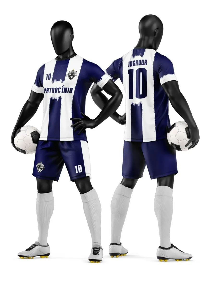 Camisa e Short de Futebol Amador Personalizado Camisa e Short de Futebol Amador Personalizado