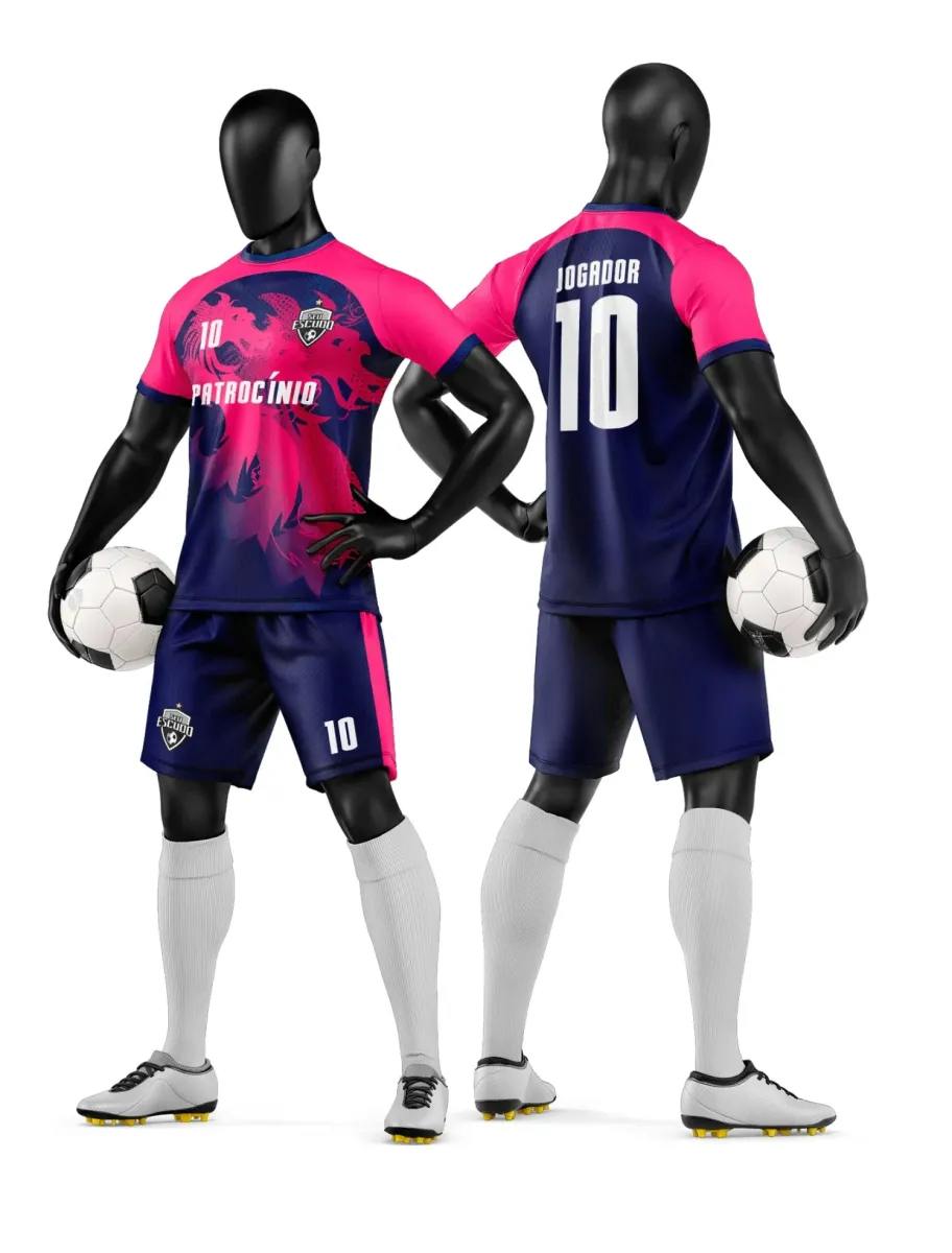 Camisa e Short de Futebol Amador Personalizado Camisa e Short de Futebol Amador Personalizado