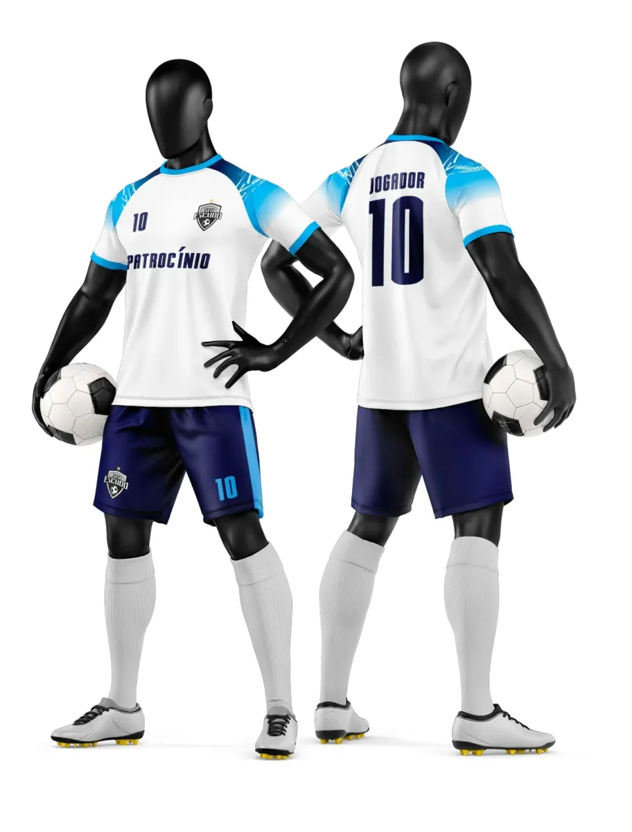 Camisa e Short de Futebol Amador Personalizado Camisa e Short de Futebol Amador Personalizado