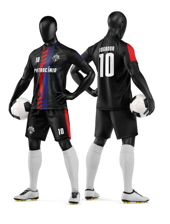 Camisa e Short de Futebol Amador Personalizado Camisa e Short de Futebol Amador Personalizado