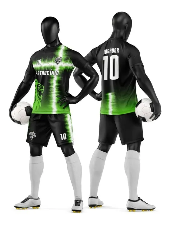 Camisa e Short de Futebol Amador Personalizado Camisa e Short de Futebol Amador Personalizado