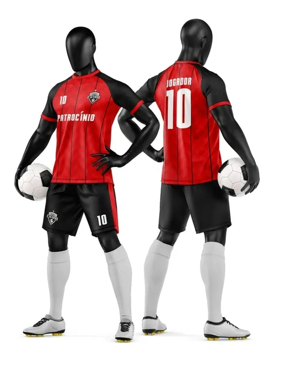 Camisa e Short de Futebol Amador Personalizado Camisa e Short de Futebol Amador Personalizado