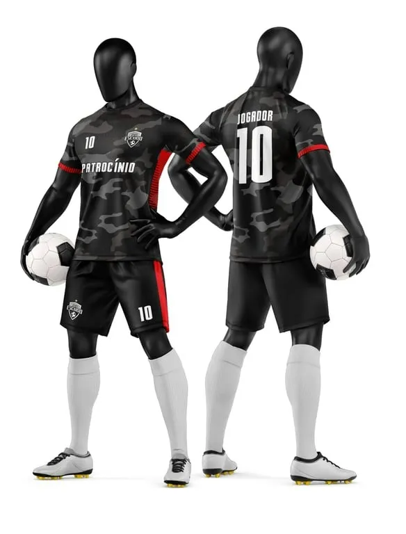 Camisa e Short de Futebol Amador Personalizado Camisa e Short de Futebol Amador Personalizado