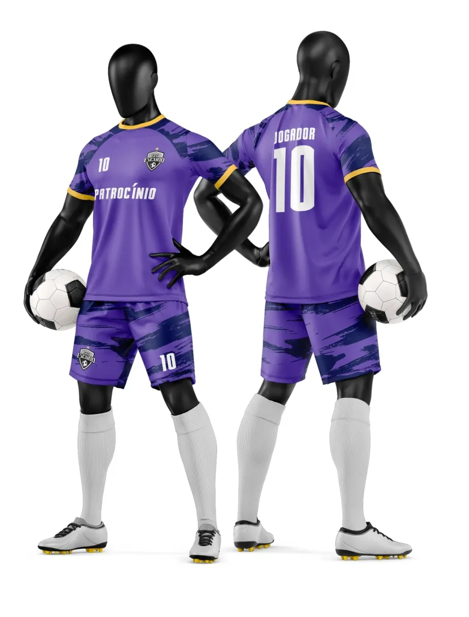 Camisa e Short de Futebol Amador Personalizado Camisa e Short de Futebol Amador Personalizado