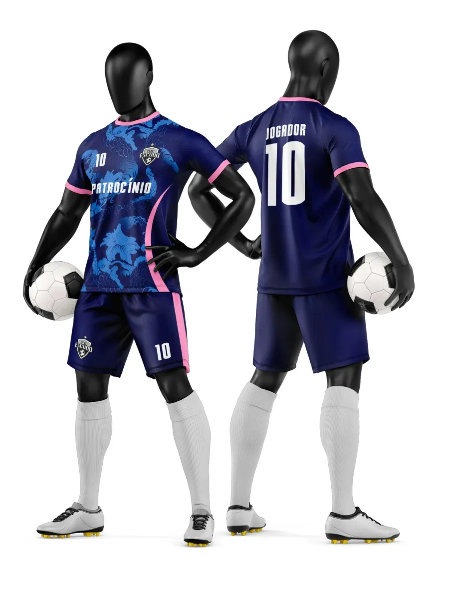 Camisa e Short de Futebol Amador Personalizado Camisa e Short de Futebol Amador Personalizado