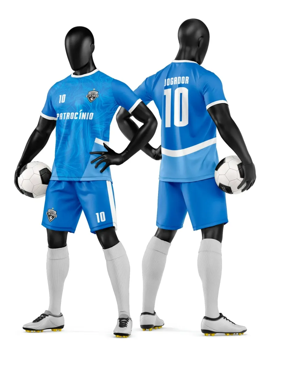 Camisa e Short de Futebol Amador Personalizado Camisa e Short de Futebol Amador Personalizado