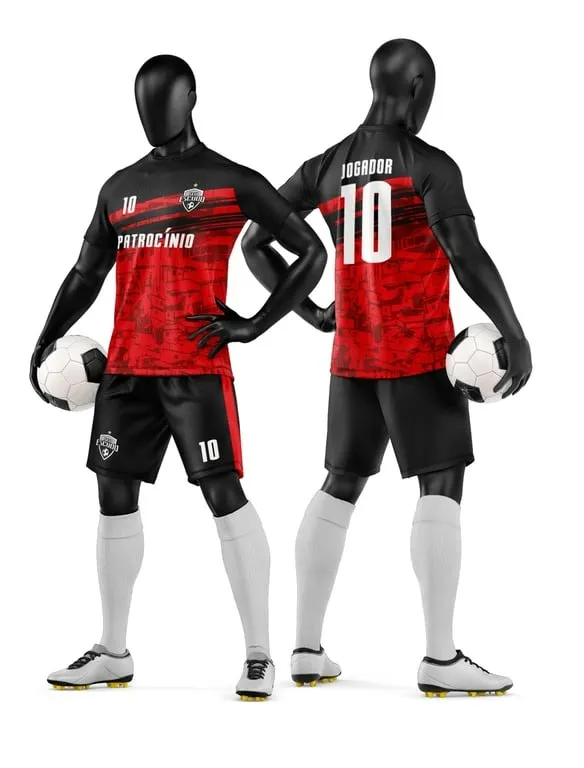 Camisa e Short de Futebol Amador Personalizado Camisa e Short de Futebol Amador Personalizado