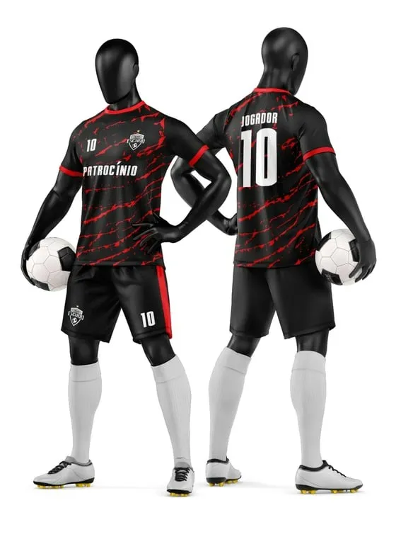Camisa e Short de Futebol Amador Personalizado Camisa e Short de Futebol Amador Personalizado