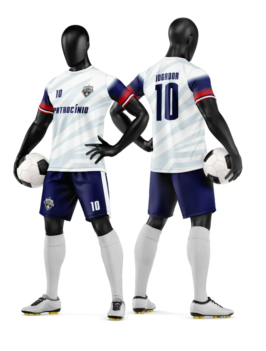 Camisa e Short de Futebol Amador Personalizado Camisa e Short de Futebol Amador Personalizado