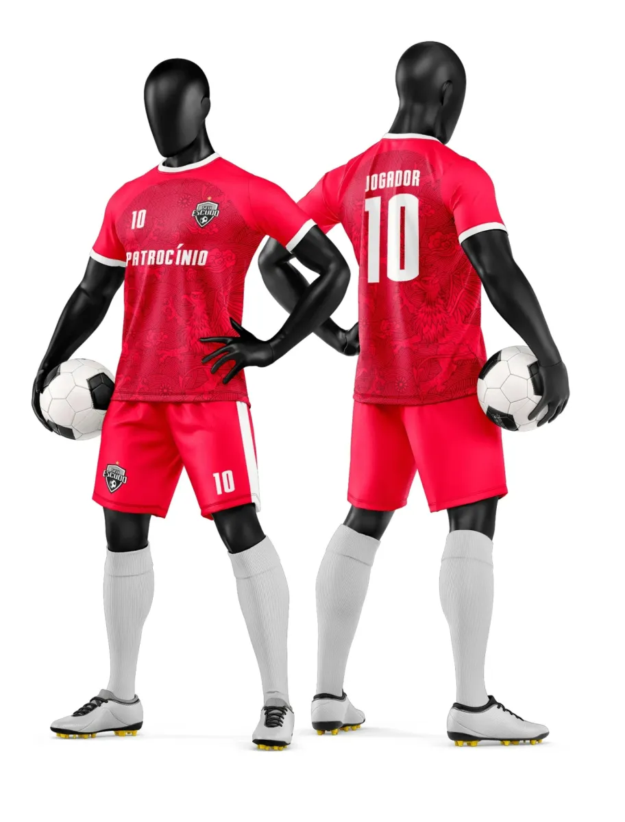 Camisa e Short de Futebol Amador Personalizado Camisa e Short de Futebol Amador Personalizado