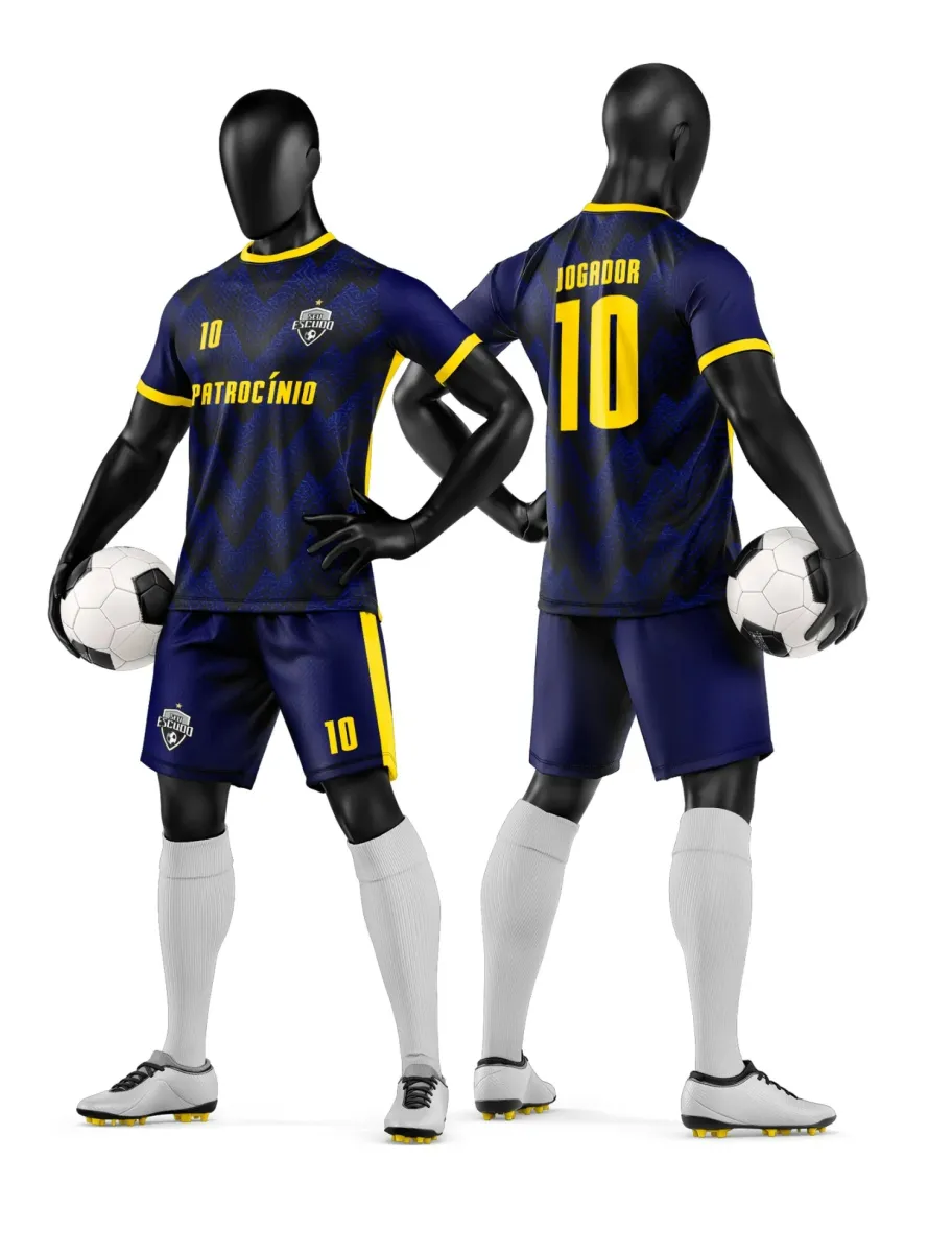 Camisa e Short de Futebol Amador Personalizado Camisa e Short de Futebol Amador Personalizado
