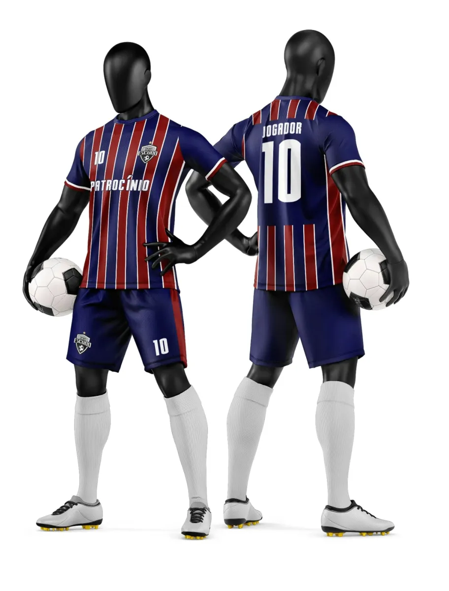 Camisa e Short de Futebol Amador Personalizado