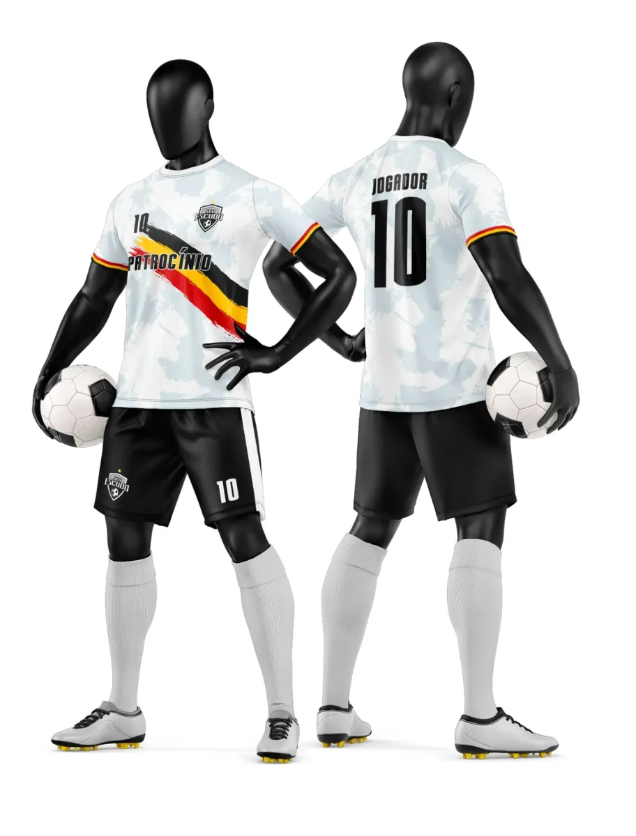 Camisa e Short de Futebol Amador Personalizado Camisa e Short de Futebol Amador Personalizado