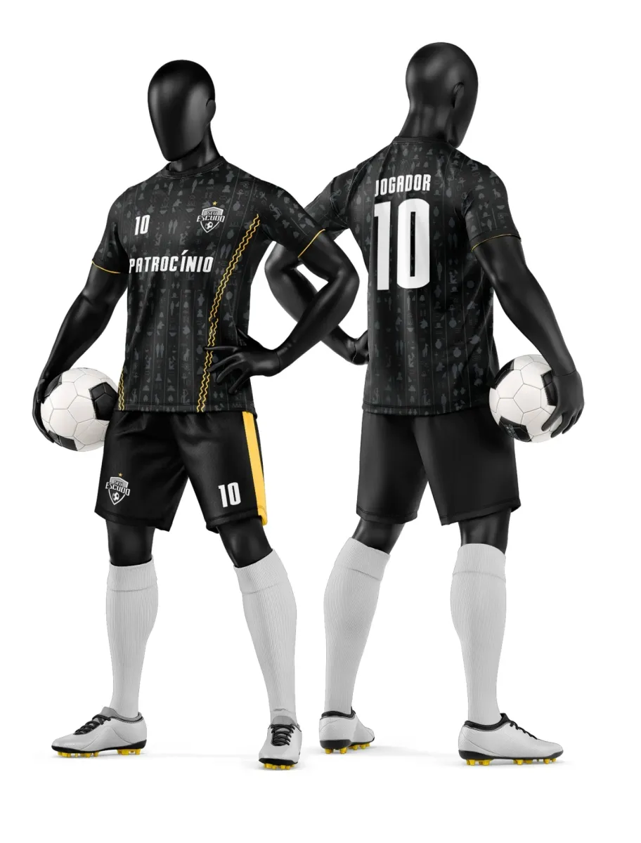 Camisa e Short de Futebol Amador Personalizado Camisa e Short de Futebol Amador Personalizado
