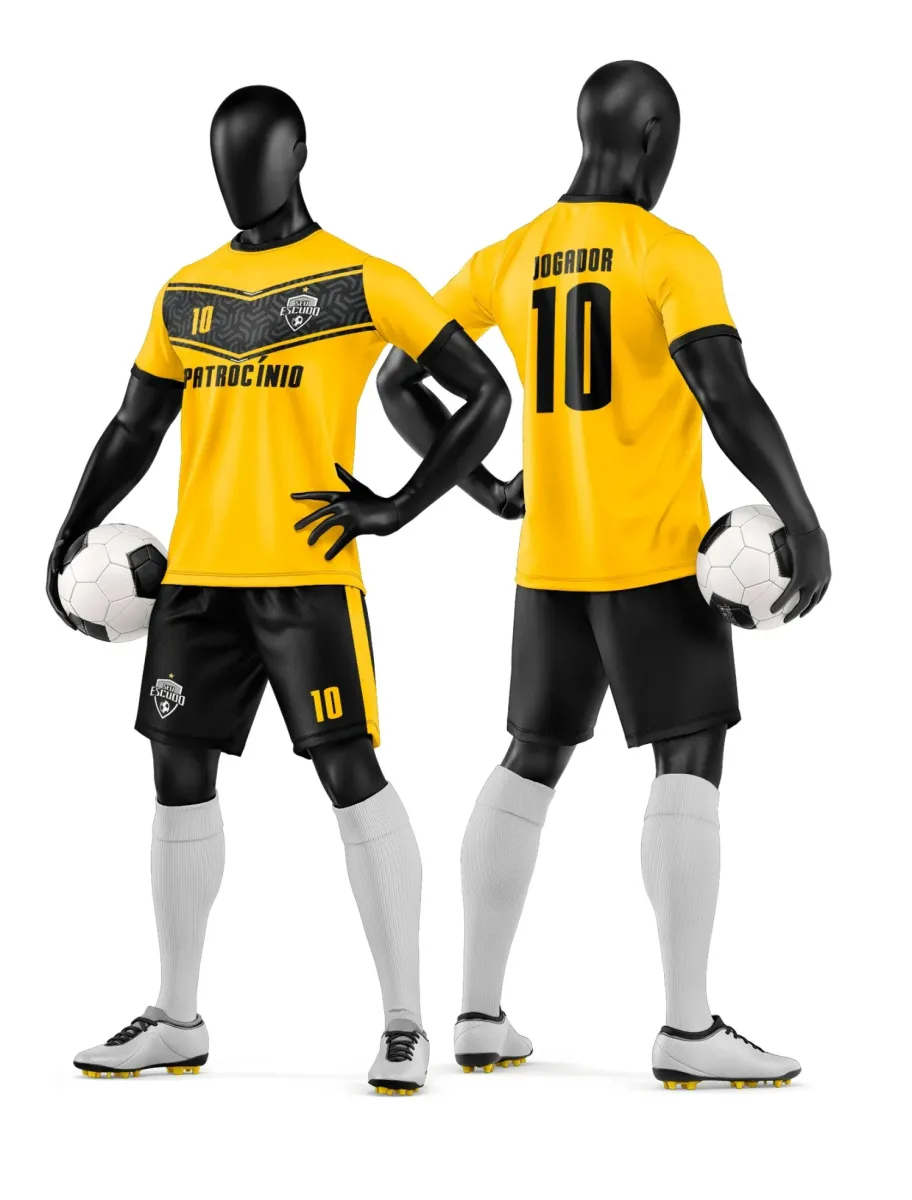 Camisa e Short de Futebol Amador Personalizado Camisa e Short de Futebol Amador Personalizado