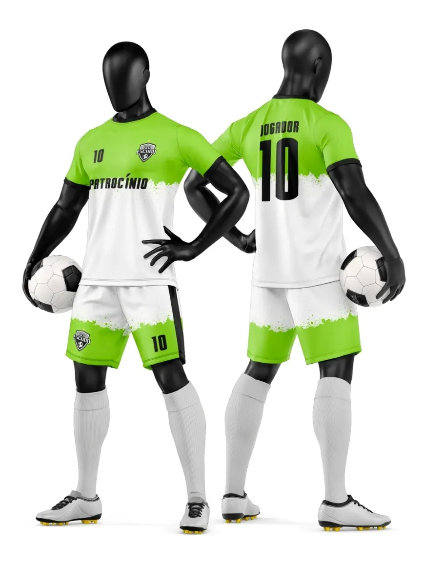 Camisa e Short de Futebol Amador Personalizado Camisa e Short de Futebol Amador Personalizado