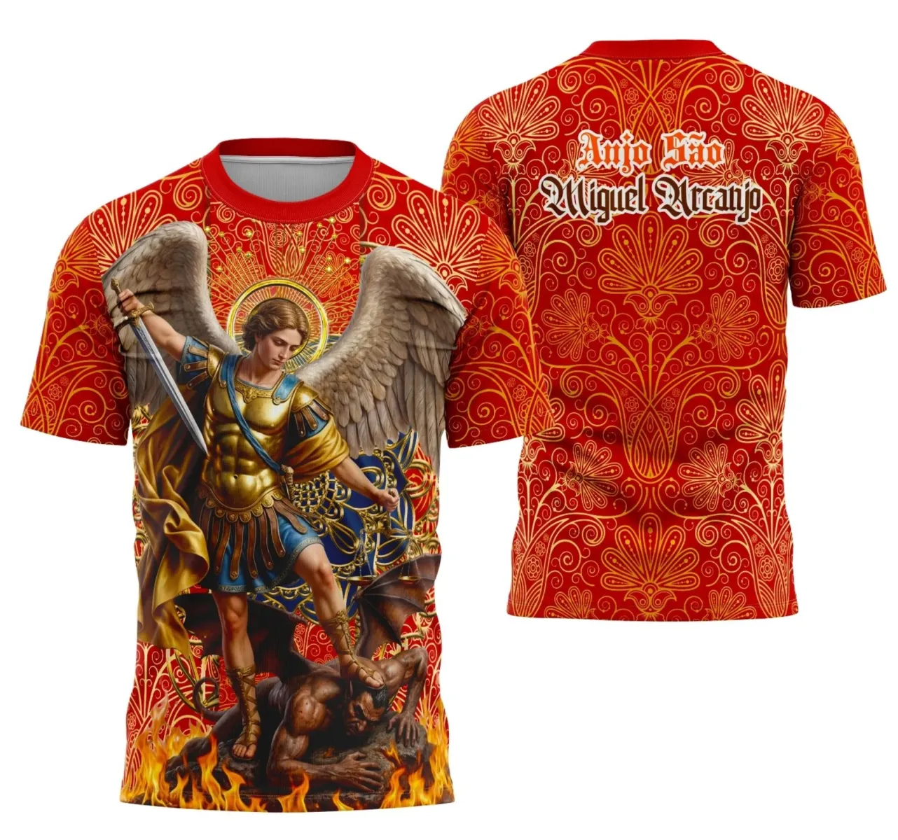 Camiseta Católica São Miguel Arcanjo – Estilo com Devoção