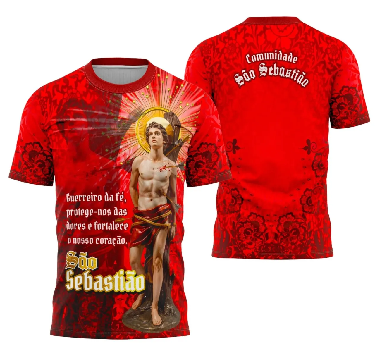 Camiseta Católica São Sebastião 2026 – Estilo com Devoção