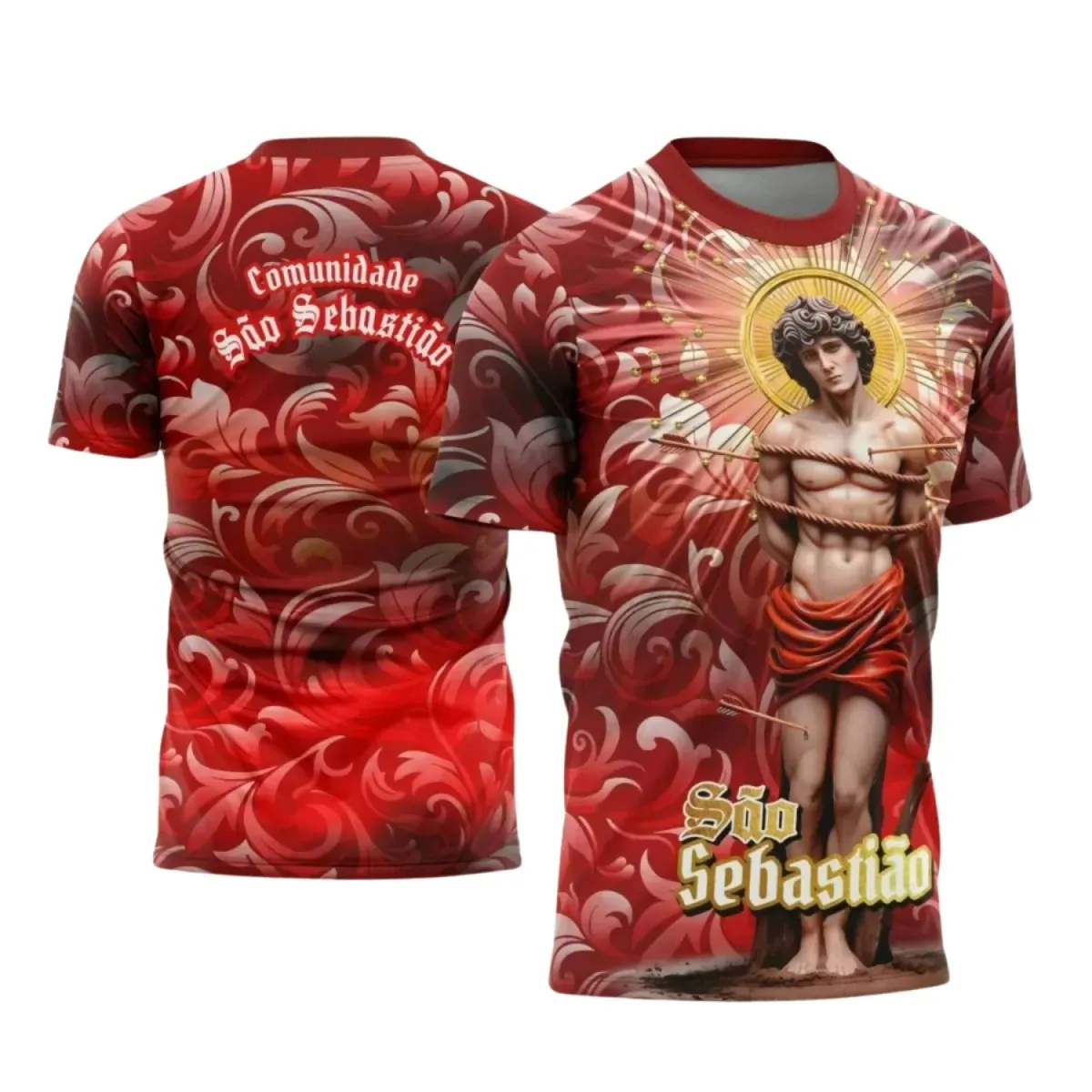Camiseta Católica São Sebastião – Estilo com Devoção