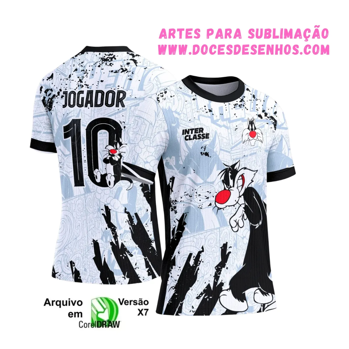 Camiseta Estampa Vetor Frajola – Estilo Interclasse