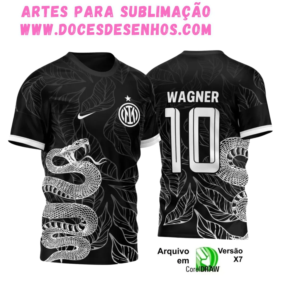 Camiseta Interclasse com Estampa de Cobra – Arte Digital Camiseta Interclasse com Estampa de Cobra – Arte Digital