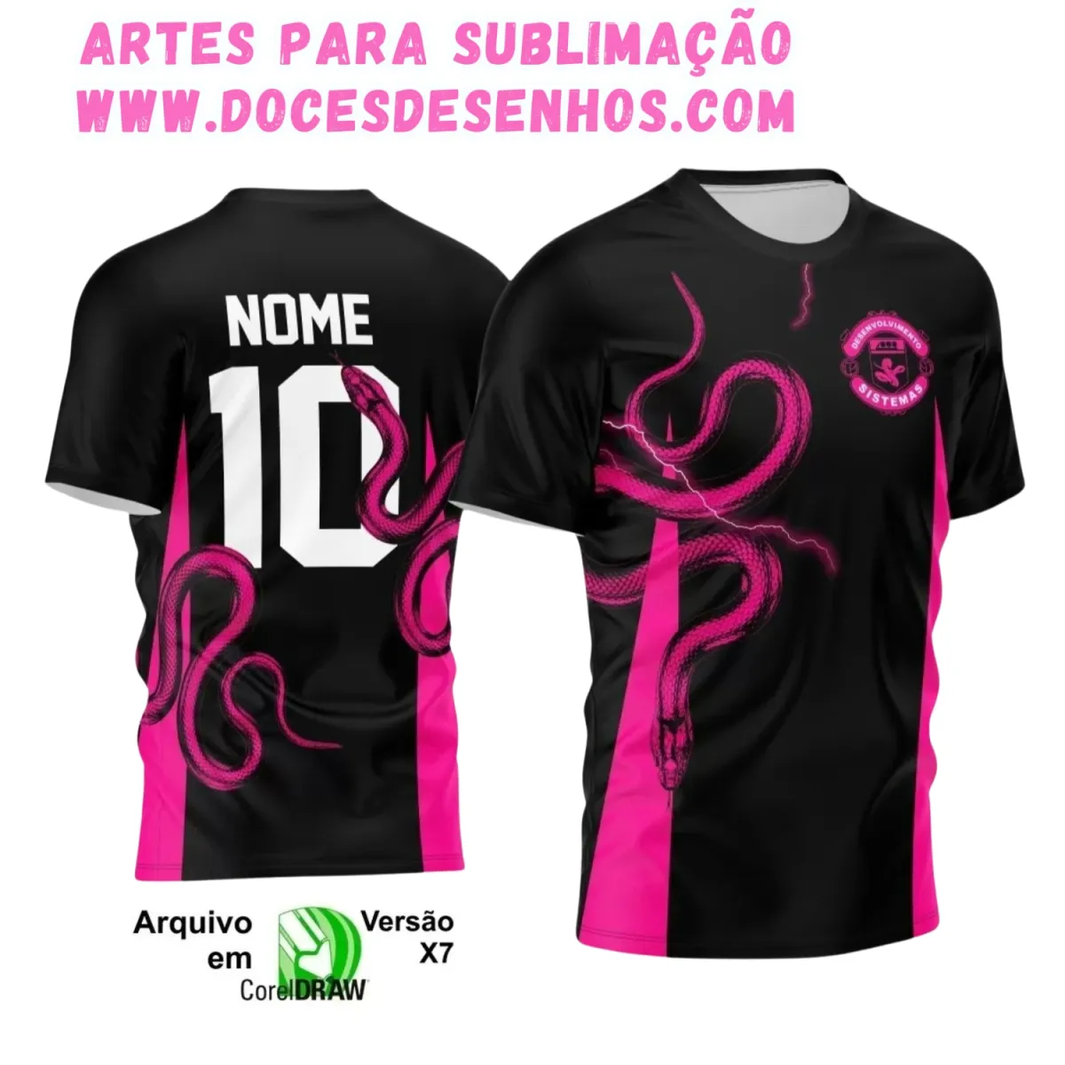 Camiseta Interclasse com Estampa de Cobra – Arte Digital Camiseta Interclasse com Estampa de Cobra – Arte Digital