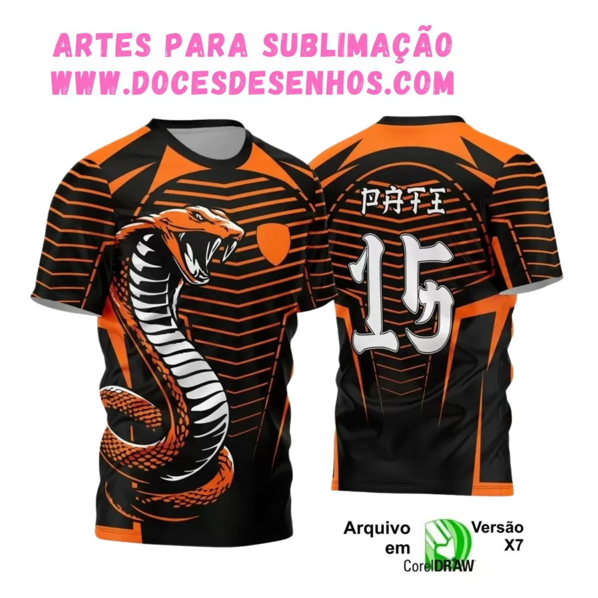 Camiseta Interclasse com Estampa de Cobra – Arte Exclusiva Camiseta Interclasse com Estampa de Cobra – Arte Exclusiva