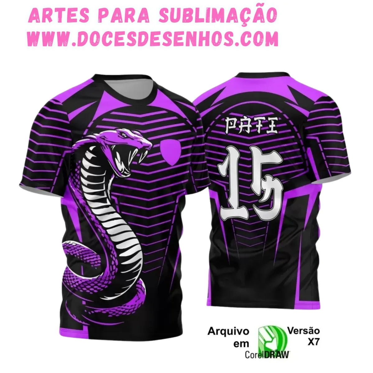 Camiseta Interclasse com Estampa de Cobra – Arte Exclusiva Camiseta Interclasse com Estampa de Cobra – Arte Exclusiva