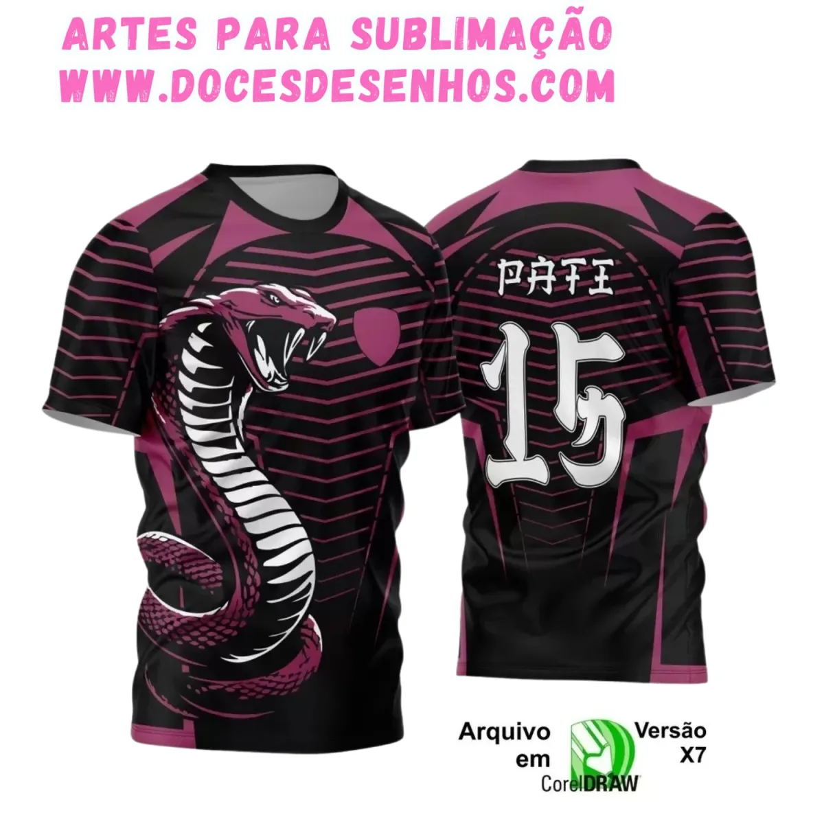 Camiseta Interclasse com Estampa de Cobra – Arte Exclusiva Camiseta Interclasse com Estampa de Cobra – Arte Exclusiva