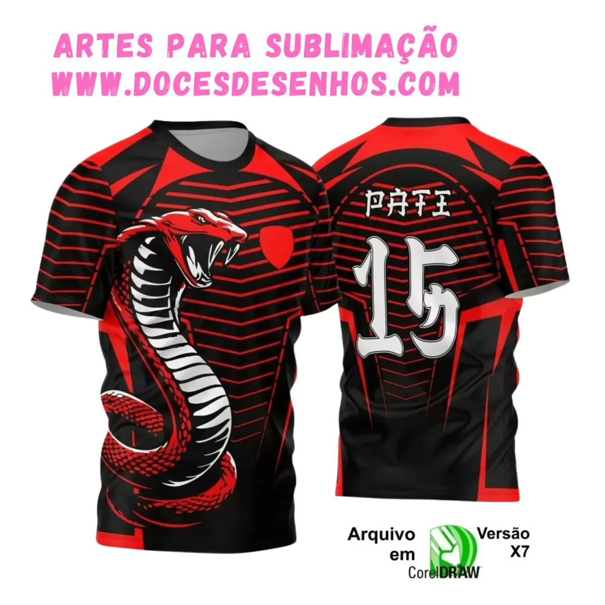 Camiseta Interclasse com Estampa de Cobra – Arte Exclusiva Camiseta Interclasse com Estampa de Cobra – Arte Exclusiva