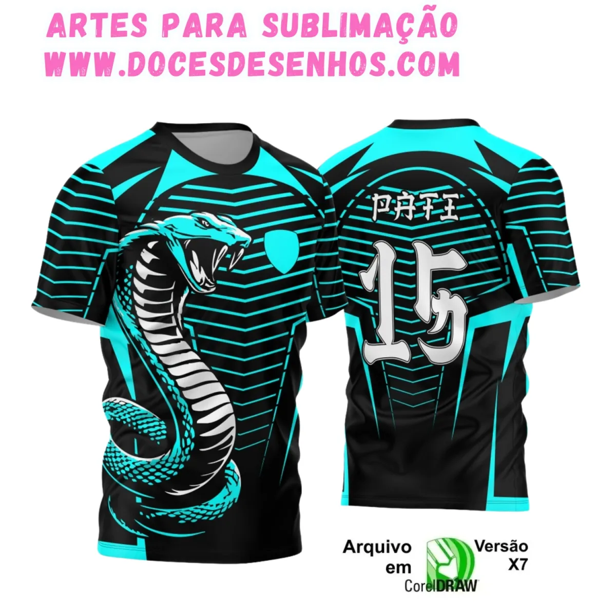Camiseta Interclasse com Estampa de Cobra – Arte Exclusiva Camiseta Interclasse com Estampa de Cobra – Arte Exclusiva