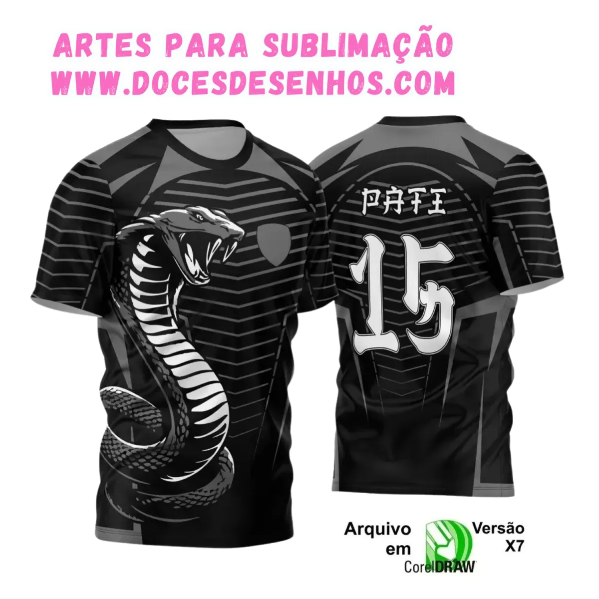 Camiseta Interclasse com Estampa de Cobra – Arte Exclusiva Camiseta Interclasse com Estampa de Cobra – Arte Exclusiva
