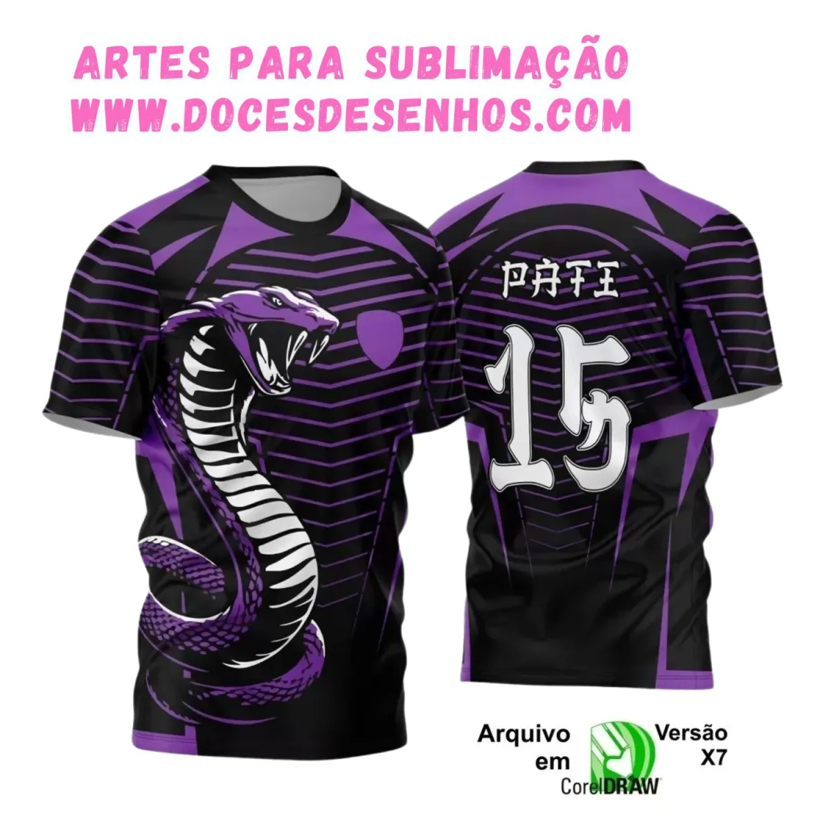 Camiseta Interclasse com Estampa de Cobra – Arte Exclusiva Camiseta Interclasse com Estampa de Cobra – Arte Exclusiva