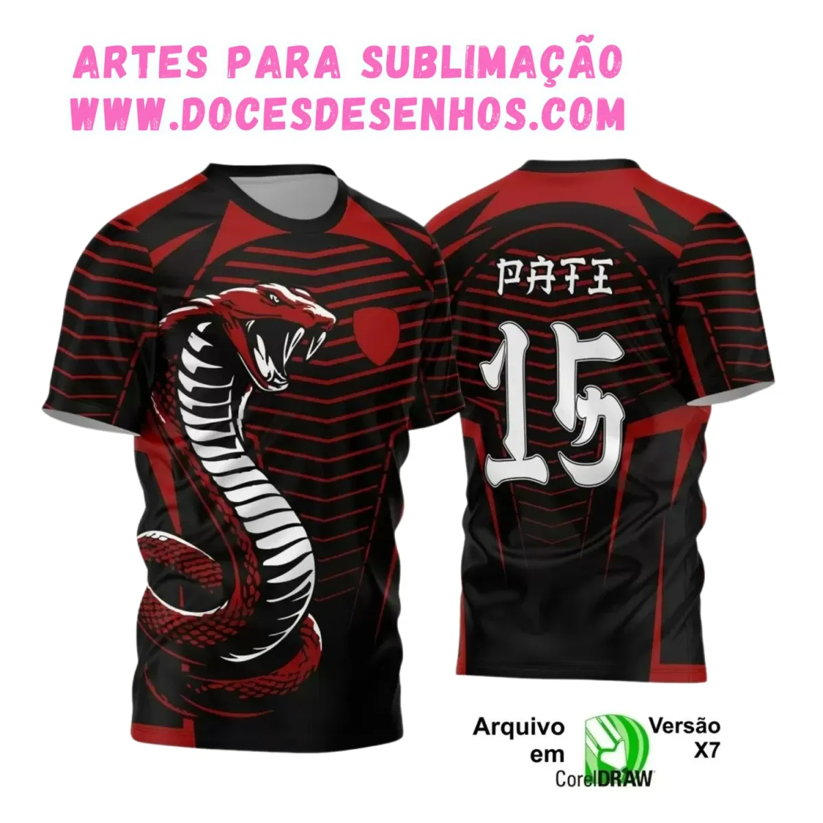 Camiseta Interclasse com Estampa de Cobra – Arte Exclusiva Camiseta Interclasse com Estampa de Cobra – Arte Exclusiva