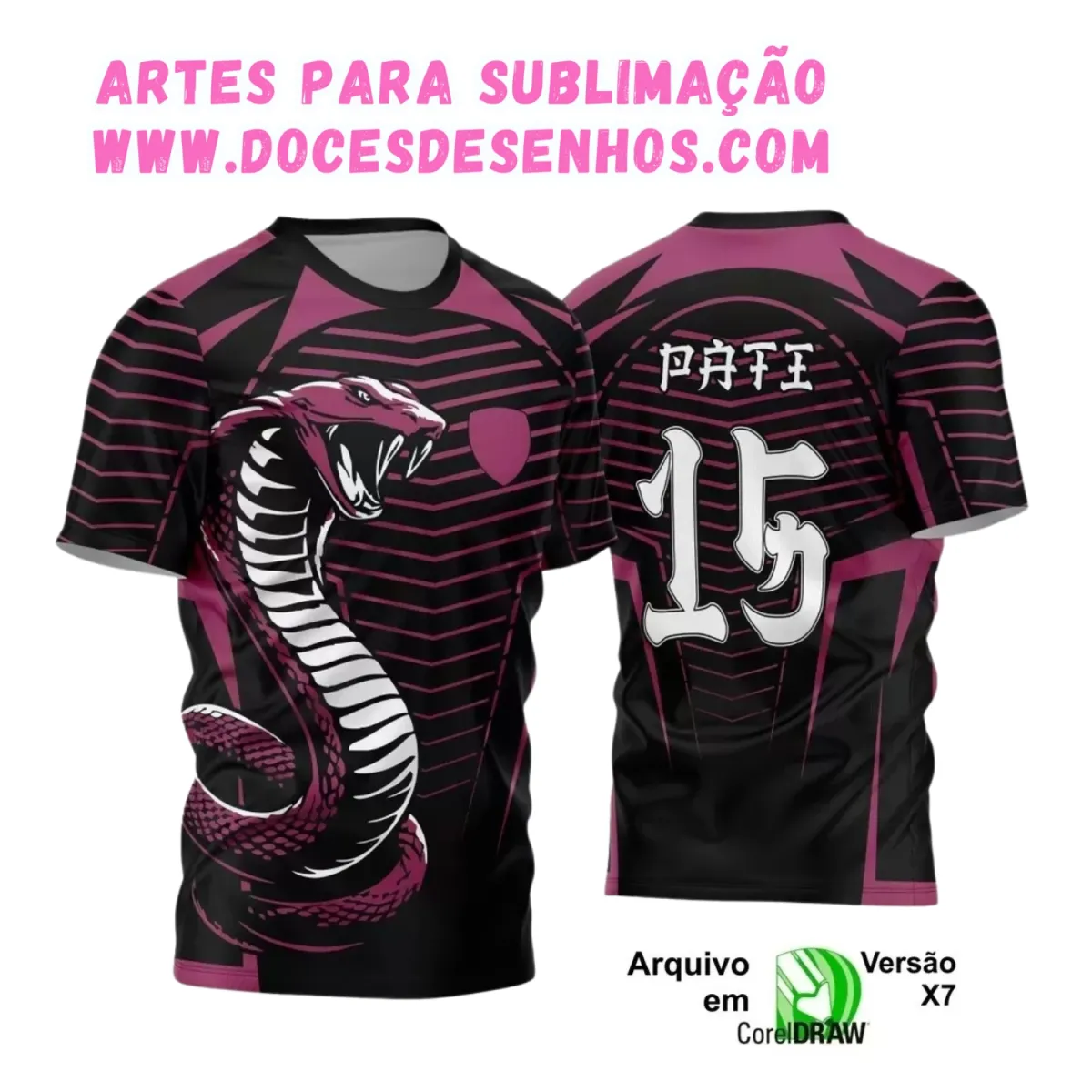 Camiseta Interclasse com Estampa de Cobra – Arte Exclusiva Camiseta Interclasse com Estampa de Cobra – Arte Exclusiva