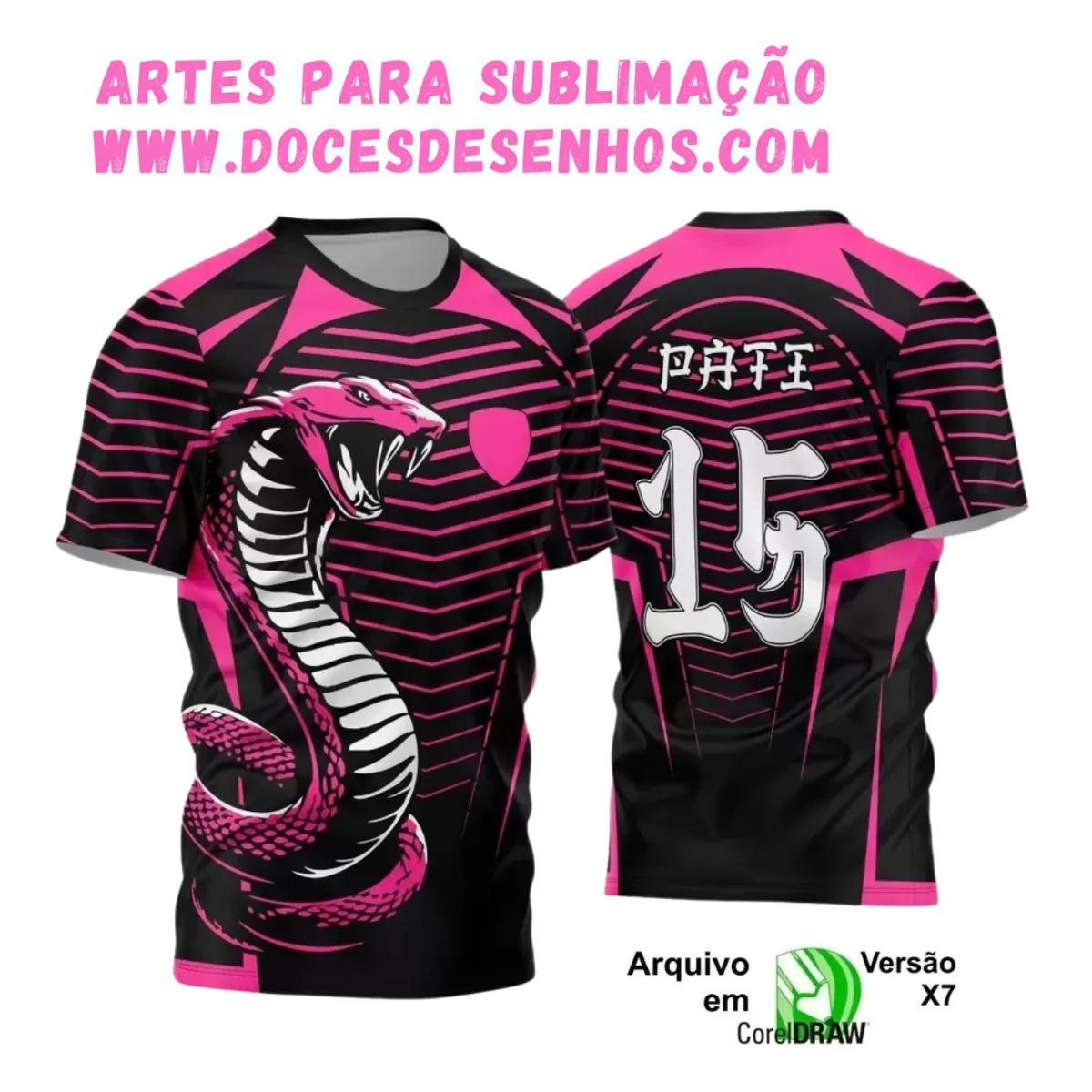 Camiseta Interclasse com Estampa de Cobra – Arte Exclusiva Camiseta Interclasse com Estampa de Cobra – Arte Exclusiva
