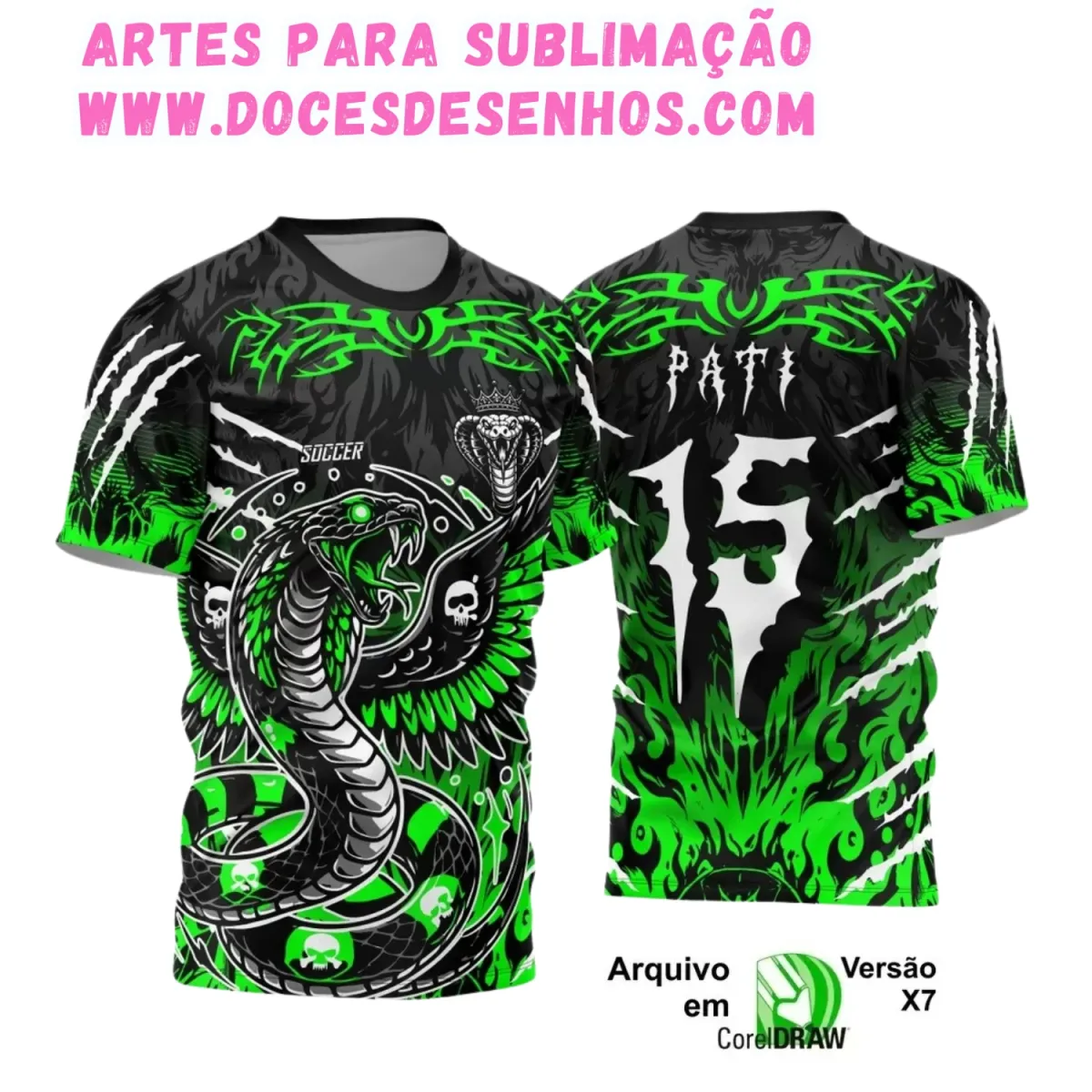Camiseta Interclasse com Estampa de Cobra – Arte Exclusiva Camiseta Interclasse com Estampa de Cobra – Arte Exclusiva
