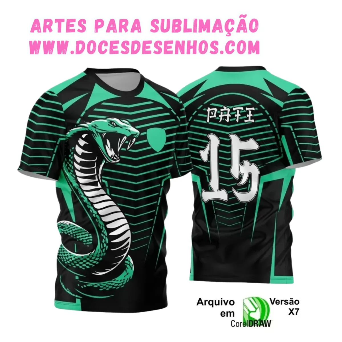 Camiseta Interclasse com Estampa de Cobra – Arte Exclusiva Camiseta Interclasse com Estampa de Cobra – Arte Exclusiva