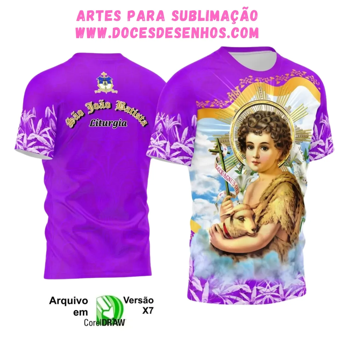 Camiseta São João Batista 2025 – Arte e Religião em Foco Camiseta São João Batista 2025 – Arte e Religião em Foco