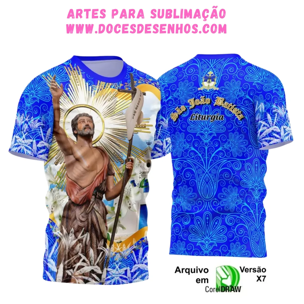 Camiseta São João Batista 2025 – Arte e Religião em Foco Camiseta São João Batista 2025 – Arte e Religião em Foco