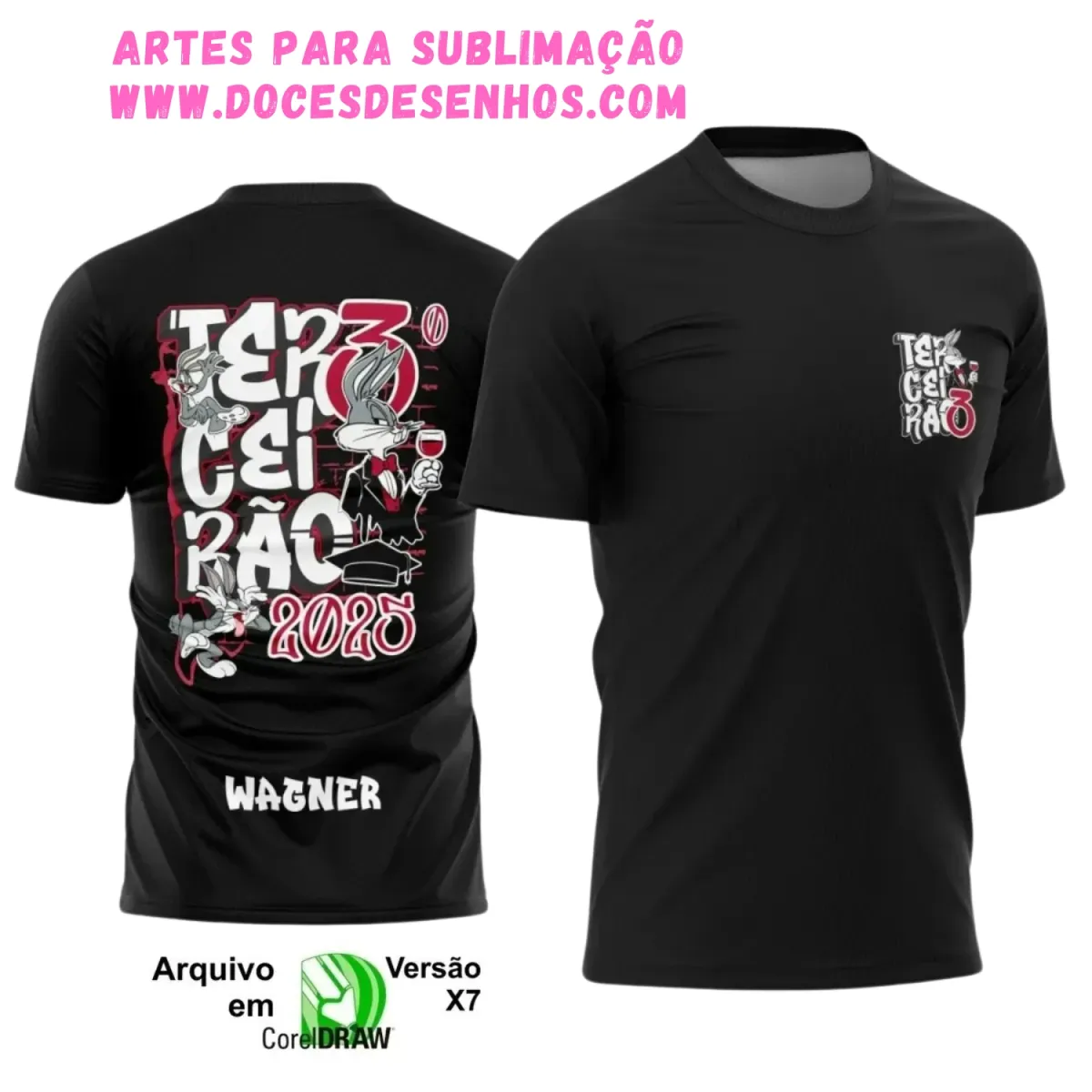 Camiseta Terceirão Camiseta Pernalonga – Design 2025 Camiseta Terceirão Camiseta Pernalonga – Design 2025