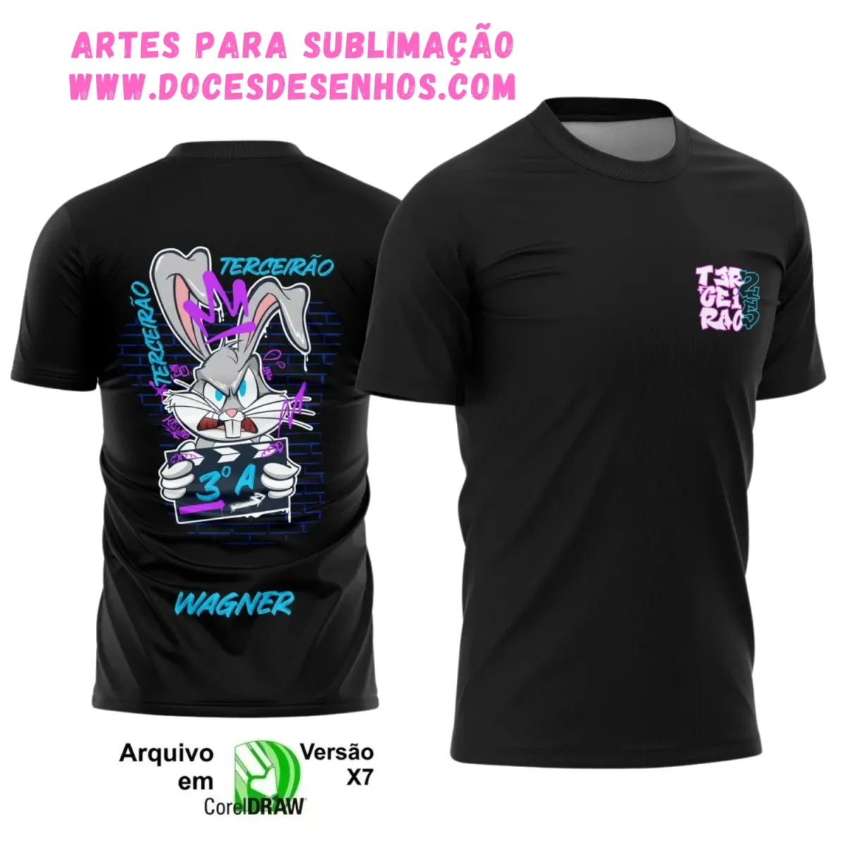Camiseta Terceirão Camiseta Pernalonga – Design 2025 Camiseta Terceirão Camiseta Pernalonga – Design 2025
