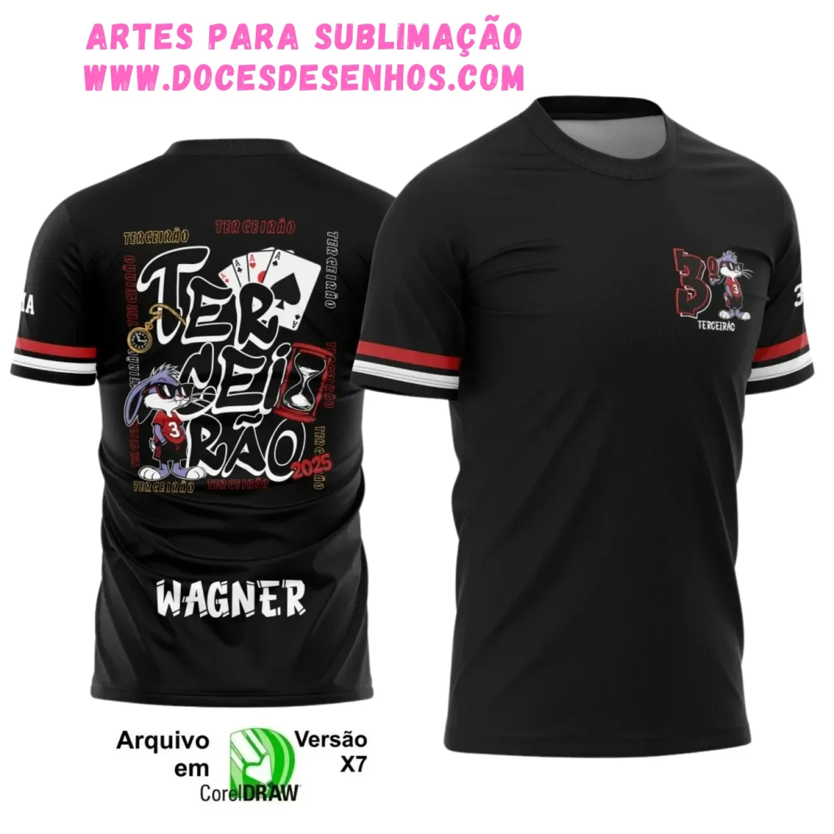 Camiseta Terceirão Camiseta Pernalonga – Design 2025 Camiseta Terceirão Camiseta Pernalonga – Design 2025