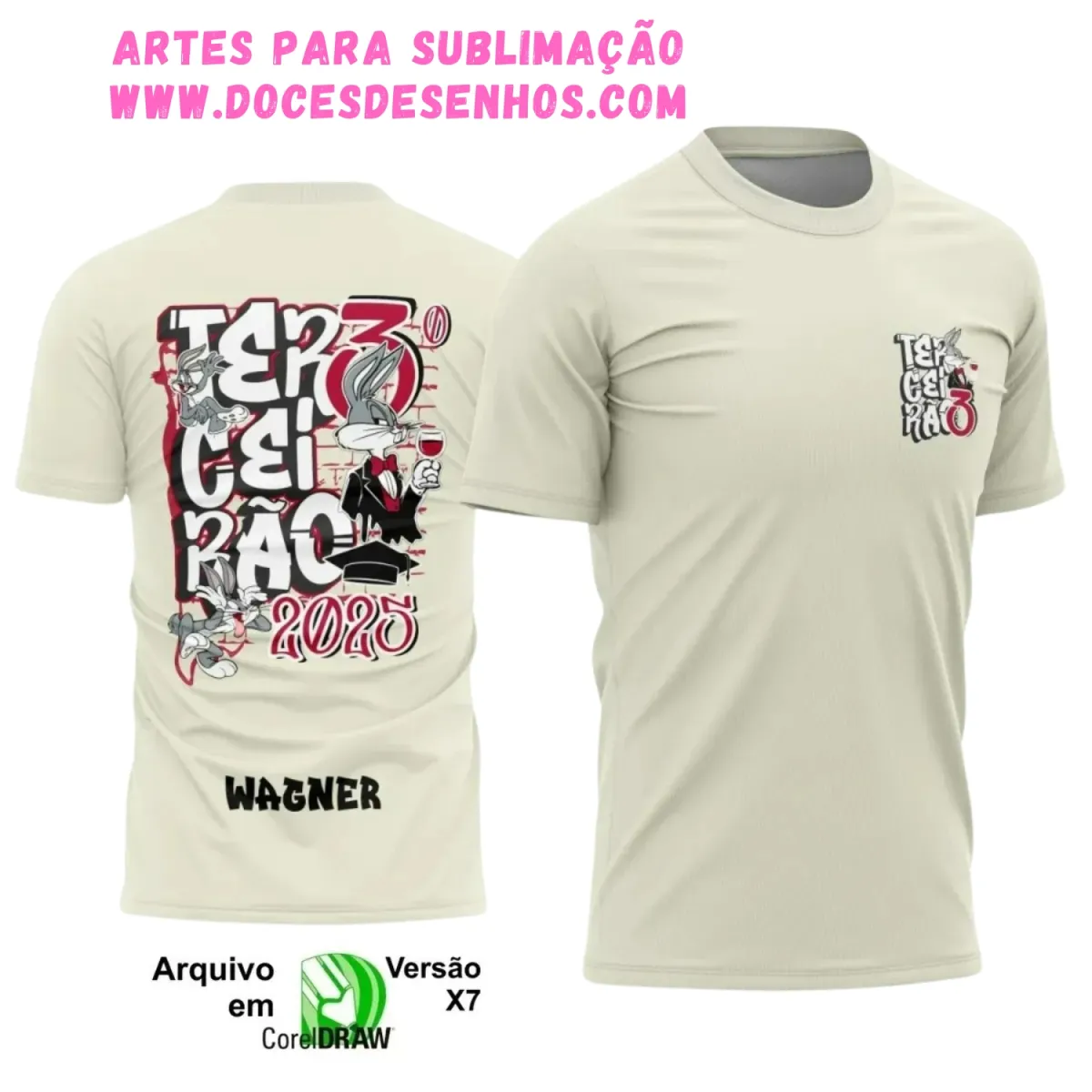 Camiseta Terceirão Camiseta Pernalonga – Design 2025 Camiseta Terceirão Camiseta Pernalonga – Design 2025