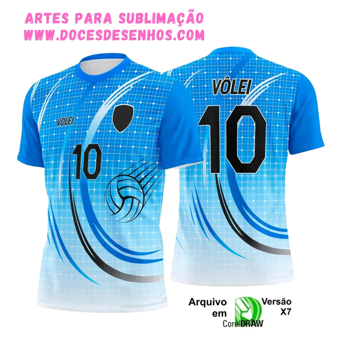 Camiseta Vôlei 2025 Sublimação | Arte Vetor Pronta