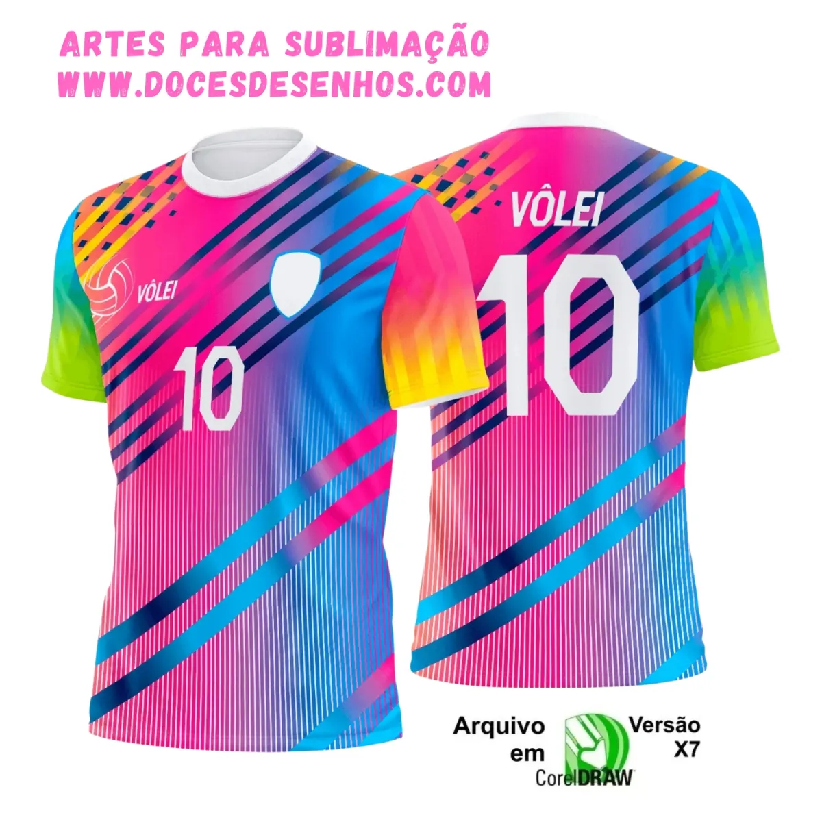 Camiseta Vôlei 2025 Sublimação | Arte Vetor Pronta Camiseta Vôlei 2025 Sublimação | Arte Vetor Pronta