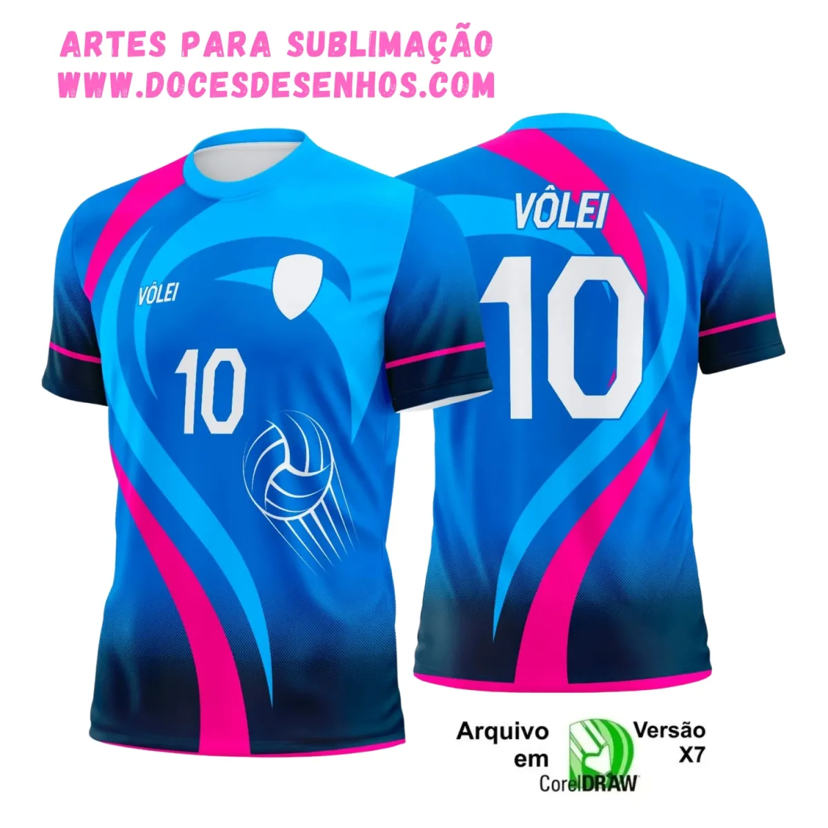 Camiseta Vôlei 2025 Sublimação | Arte Vetor Pronta Camiseta Vôlei 2025 Sublimação | Arte Vetor Pronta