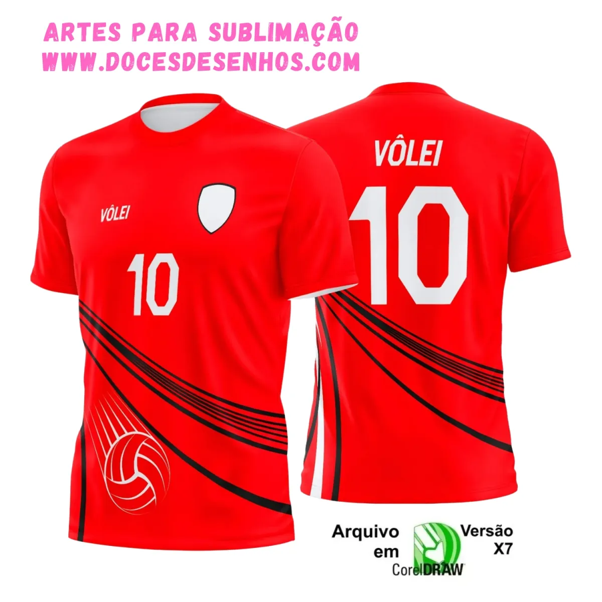 Camiseta Vôlei 2025 Sublimação | Arte Vetor Pronta Camiseta Vôlei 2025 Sublimação | Arte Vetor Pronta