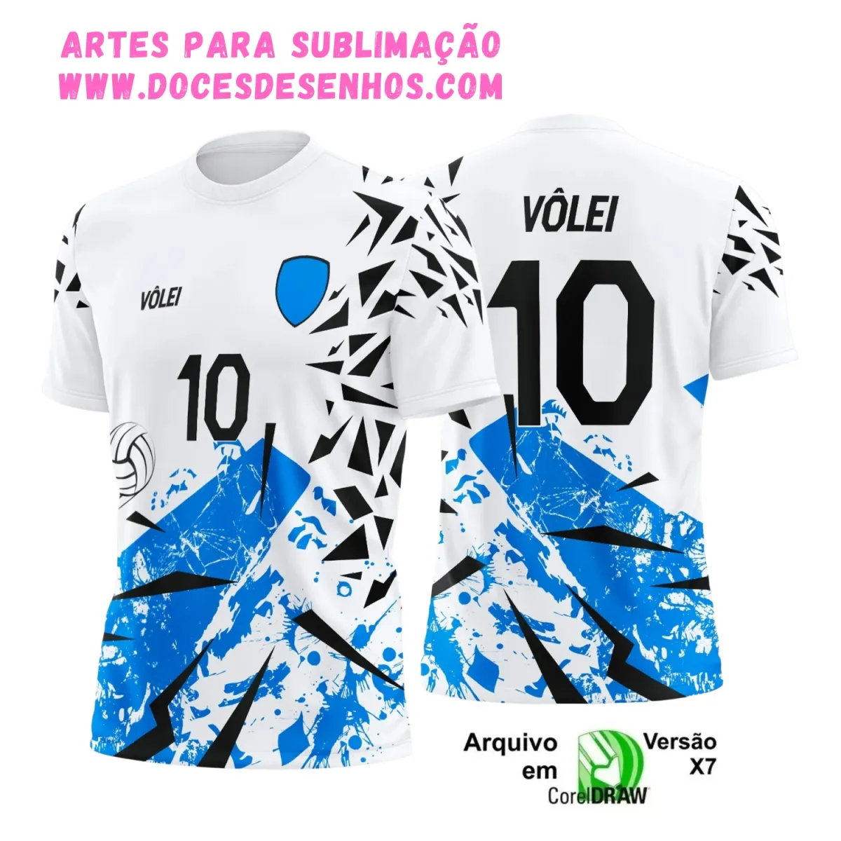 Camiseta Vôlei 2025 Sublimação | Arte Vetor Pronta Camiseta Vôlei 2025 Sublimação | Arte Vetor Pronta