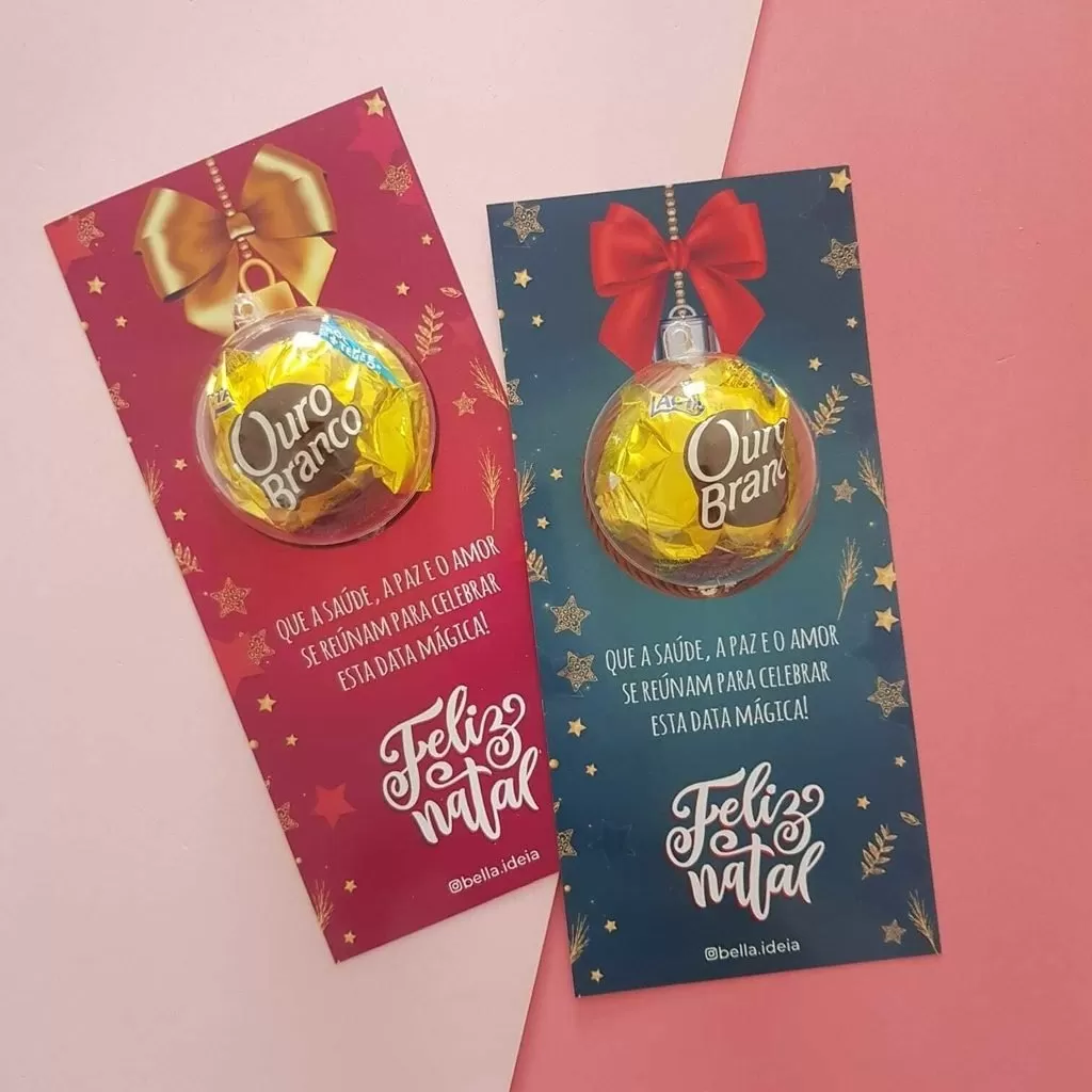 Cartão com 4 Bis Natal Personalizado